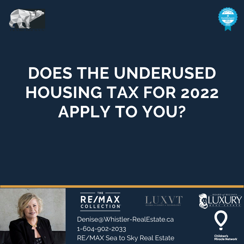 Does the underused housing tax apply